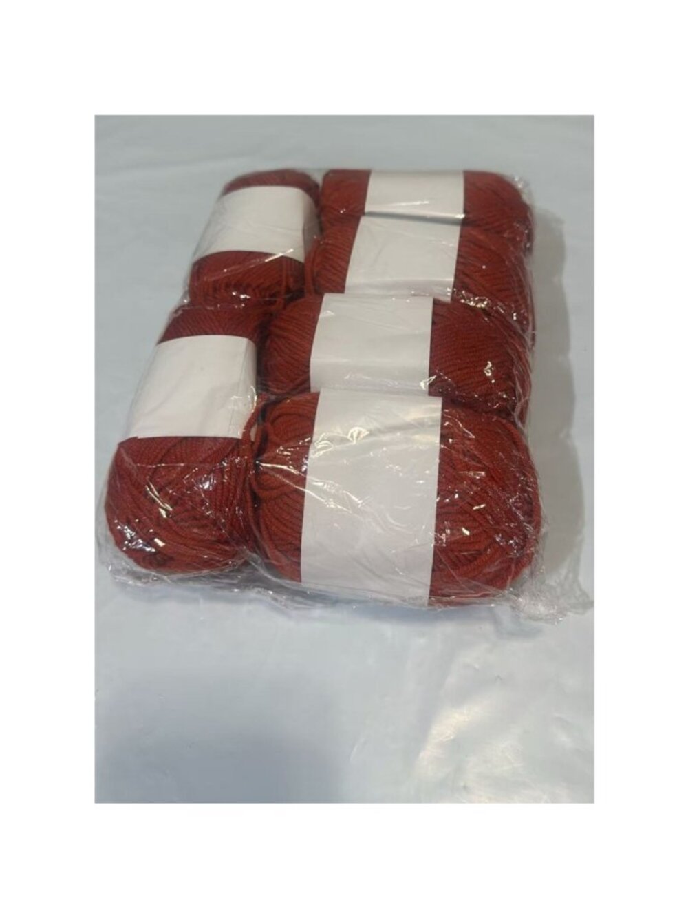 6 PCS Red 25g Soft Milk Cotton Yarn 4 Ply Milk Cotton Yarn For Handmade